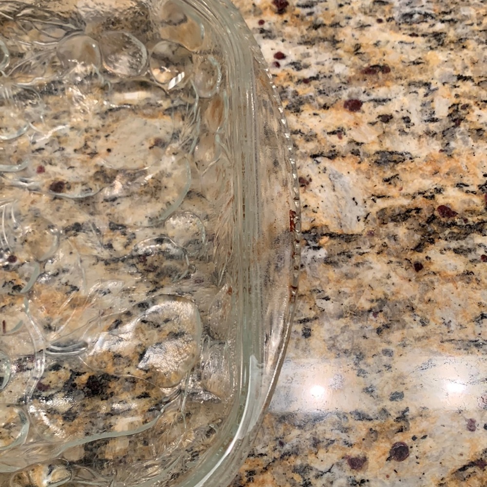 Cherries glass rectangular baker - Picture 3 of 5